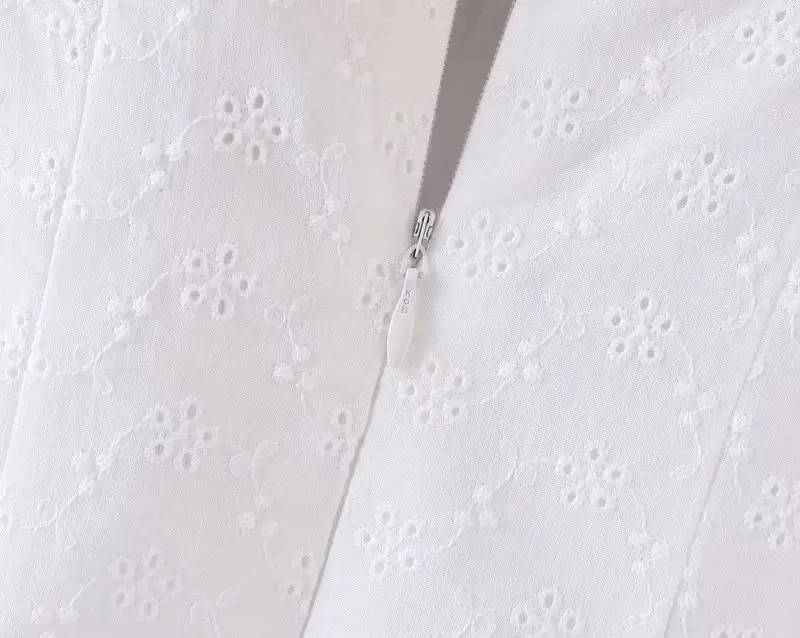 Модное женское сексуальное Белое Кружевное платье с открытыми плечами, романтичное Летнее мини-платье трапециевидной формы с короткими рукавами и завязками спереди