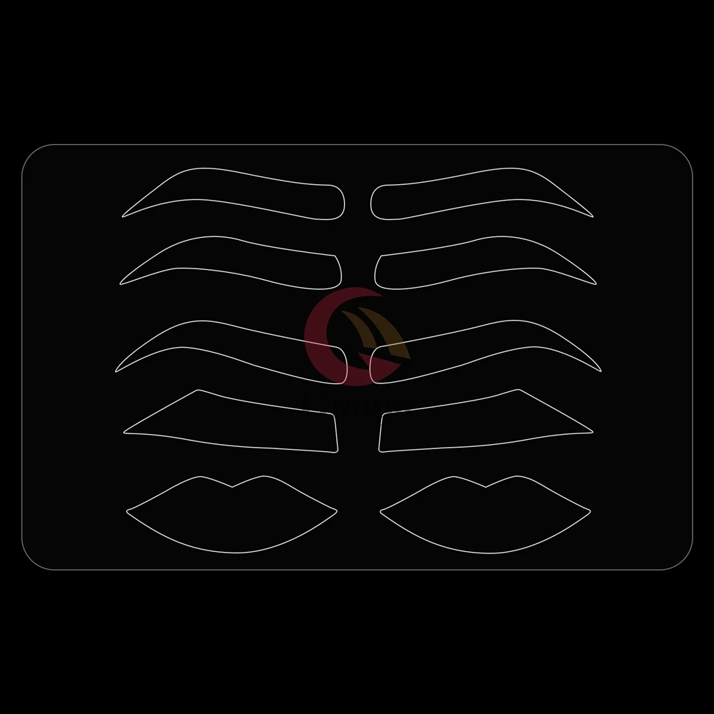 Прозрачный трафарет для бровей и губ | Красота здоровье