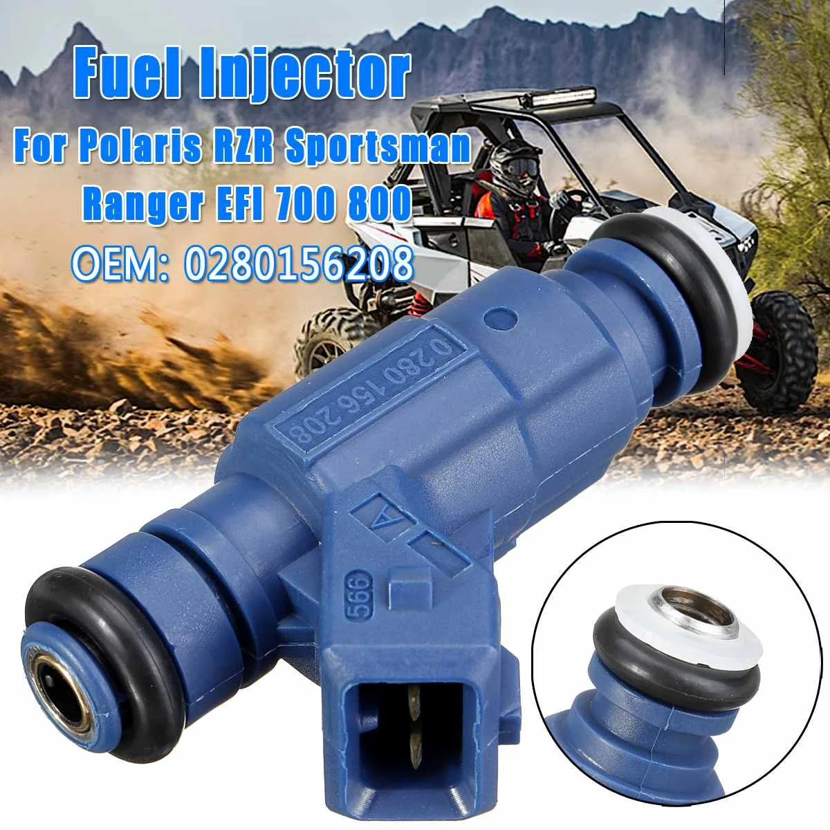 Автомобильный топливный инжектор 0280156208 для Polaris Rzr Sportsman Ranger Efi 700 800 автомобильные аксессуары для инжекторных двигателей 0280156208 1x 2x 4x