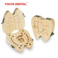 children wood milk teeth box kids wooden baby tooth box milk teeth organizer save storage collect umbilical lanugo memory case