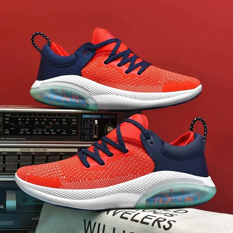 

Men's Autumn Casual Shoes Mesh Hollow Breathable Soft Sole Sports Shoes Fashion Shock Absorption Antiskid Jogging Shoes