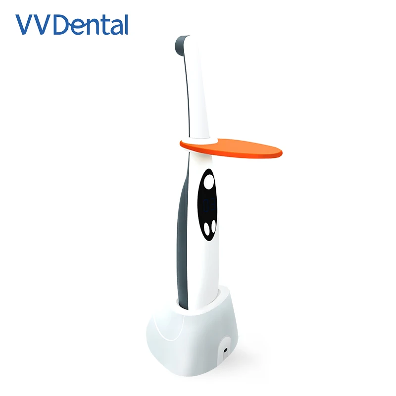 VV Dental Wireless Curing Light Dentist Cordless LED Curing Lamp Odontologia Equipment Wave Length 458.5nm LED Light