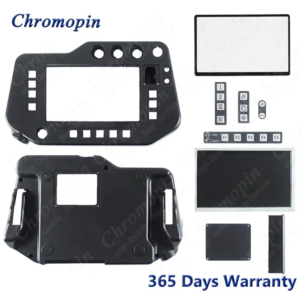 Carcasa frontal y trasera para Panasonic G2 TA1400 TA1800, placa acrílica, película de membrana para teclado y pantalla LCD