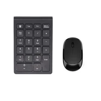 wireless keyboard mini digital number numeric keypad accounting bank 18 keys keypad mouse set for laptop pc notebook