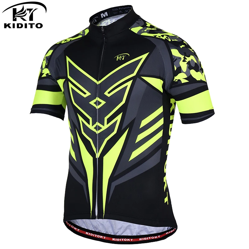 

KIDITOKT Pro Cycling Jersey Summer Short Sleeve Quick-Dry Bicycle Clothes Mountian Bike Wear Cycling Bicycle Clothing For Men