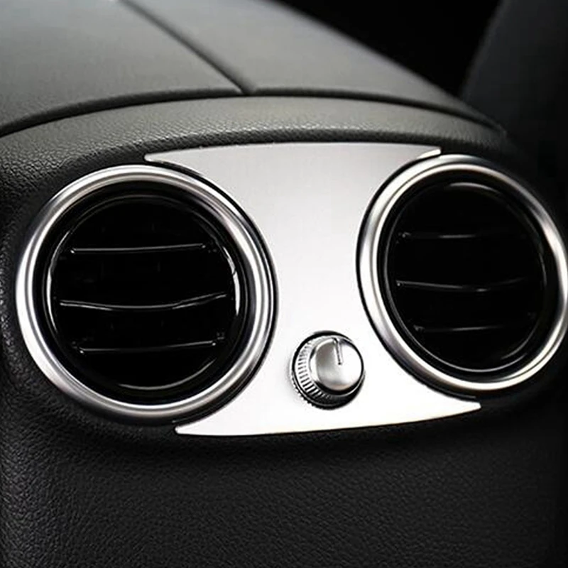 

5 Pcs Car Accessories: 1 Pcs Car Armrest Rear Air Outlet Cover Vent Sticker & 4 Pcs ABS Door Bowl Cover Car Accessories