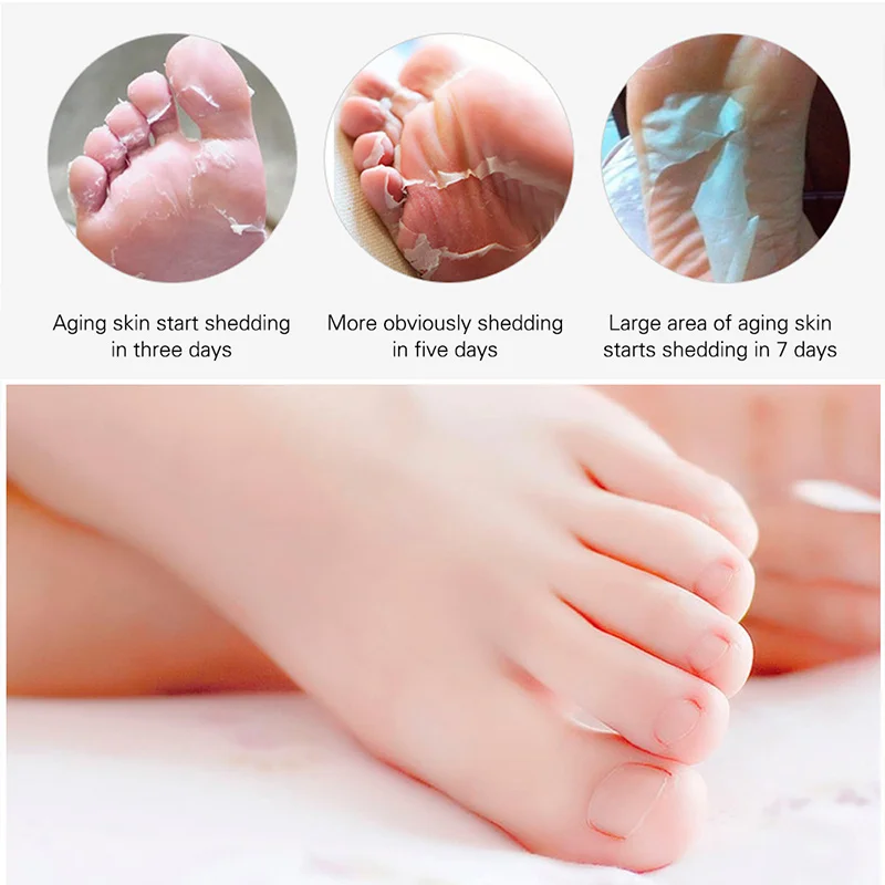 

Soft Foot Peel Mask Callus Remover Dead Skin Remover Foot Masks Skin Care @ME88