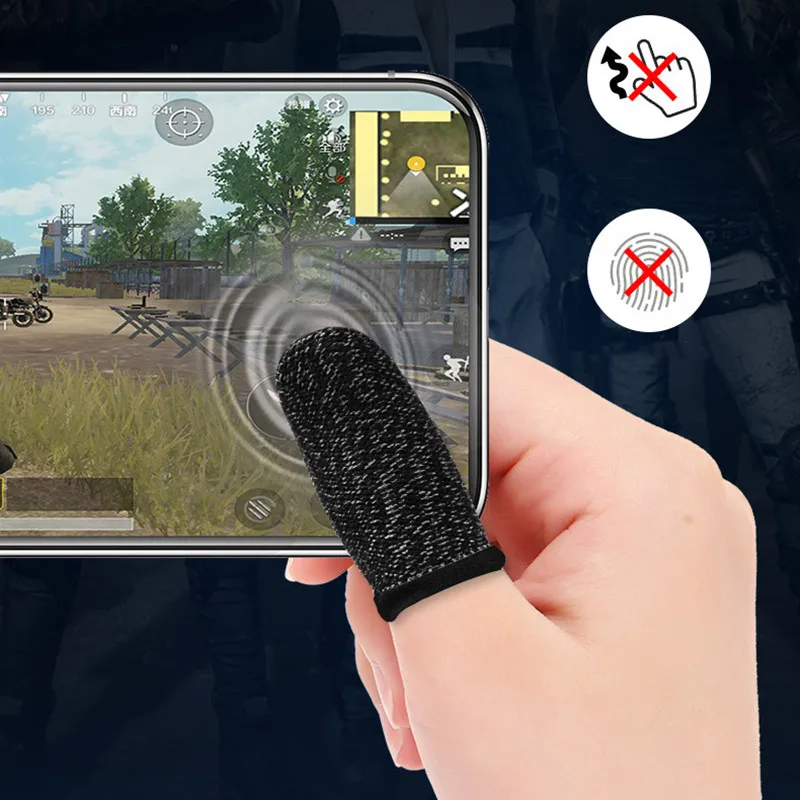 Набор напальчников для мобильных игр многоразовые с защитой от пота дышащие