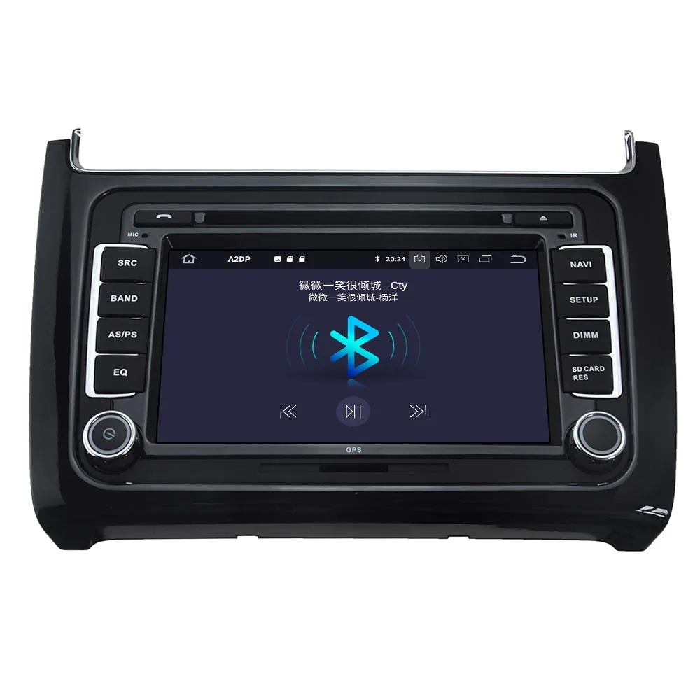 IPS Android 10 экран Автомобильный плеер GPS-навигация для Volkswagen Polo 2015 2016 2017