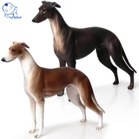 large simulation solid wild animal dog model gree dog greyhound hunting dog pet dog children cognitive toys gifts