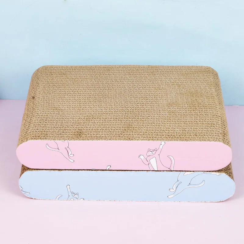 

New Cat Toy Corrugated Cat Scratching Board Grinding Tool Free Catnip