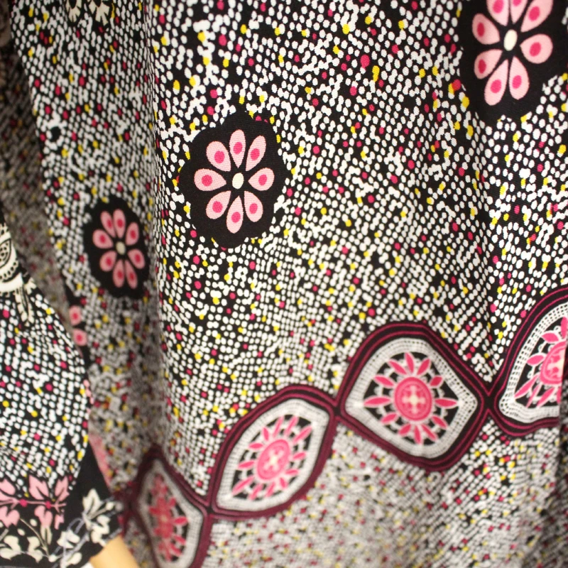 Женское платье с круглым вырезом Свободное длинное в африканском стиле