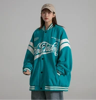 jessic jacket female autumn and winter new korean version of loose plus velvet thick sweater student ins baseball uniform tide
