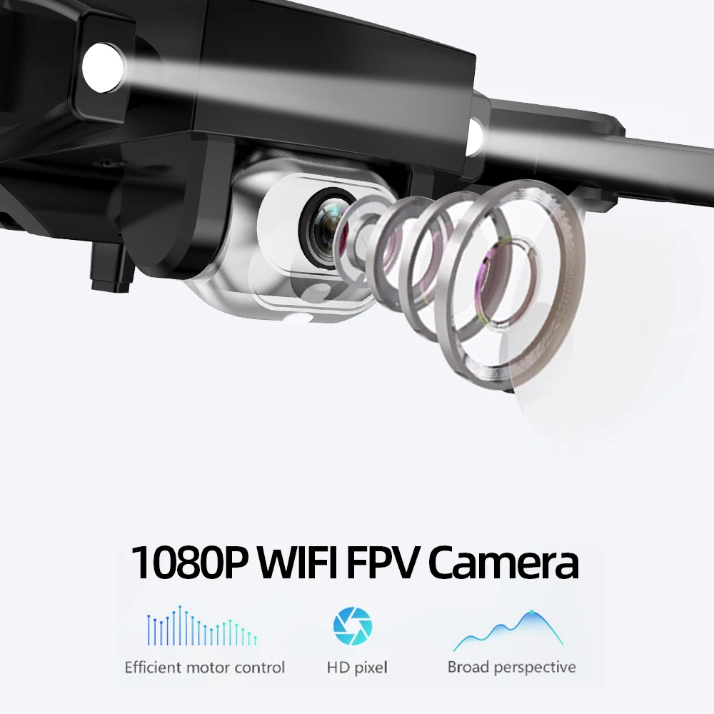 L103 Радиоуправляемый Дрон с камерой 1080P Wi-Fi FPV оптическое положение потока Умный складной Радиоуправляемый вертолет Квадрокоптер 22 мин Время полета