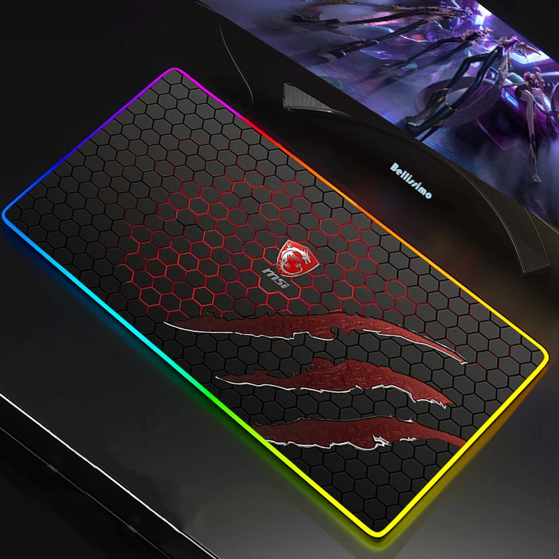 rgb светодиодный коврик для мы