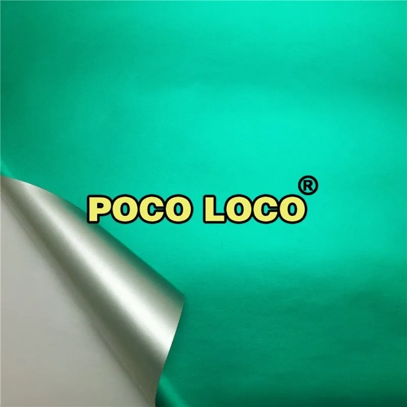 Сатин Матовый Хром Винил Робин сине-зеленый для кузова автомобиля подкладке Авто