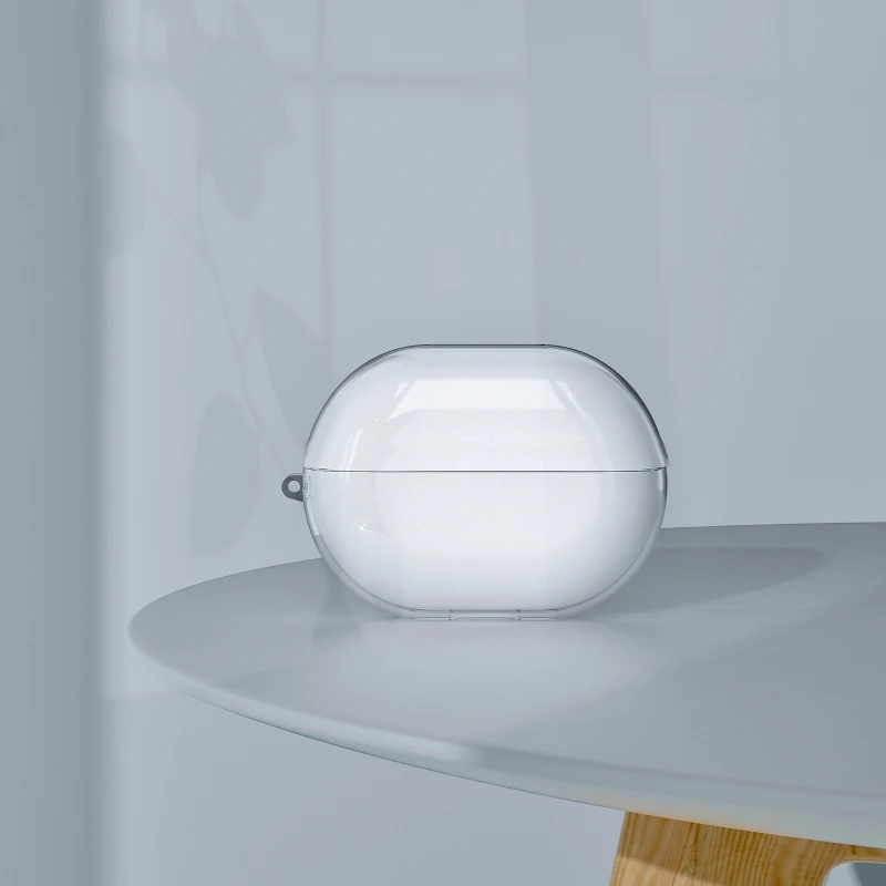 Прозрачная Беспроводная зарядка наушников с откидной крышкой для Huawei Freebuds Pro