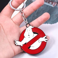 rj new arrival ghostbusters keychain red ghostbusters death squads keyring with red for women men jewelry chaveiro