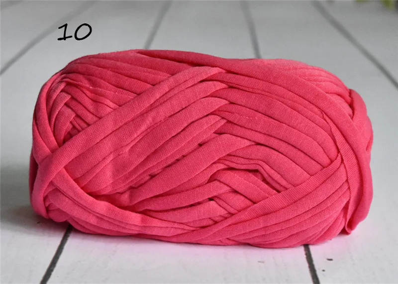 10 1pc 100 г/шар плотная ткань полоса Пряжа Ремесло для ручная вязка крючком DIY подушка одеяло ткань полоса для сумок - Цвет: 10 1pc