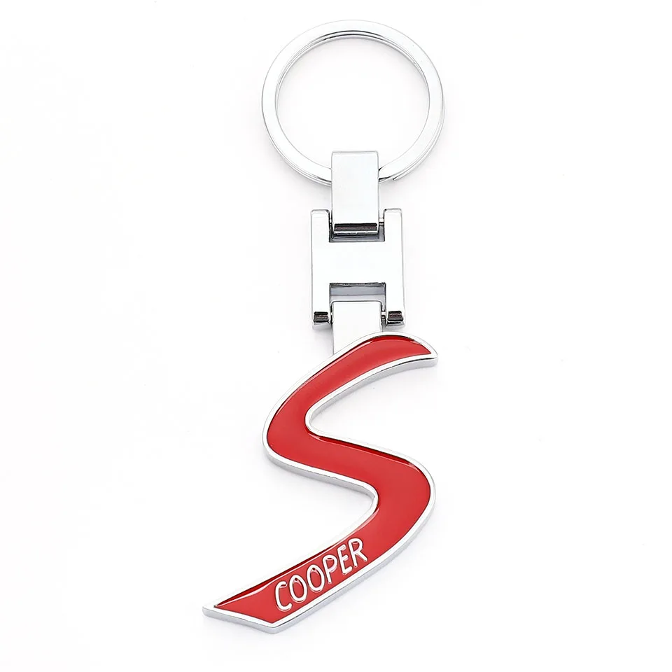 3D Metal S Emblem Car Keychain Key Ring for BMW Mini Cooper One JCW Clubman Countryman Paceman R56 R55 R60 R61 F55 F56 F54 F60 | Автомобили