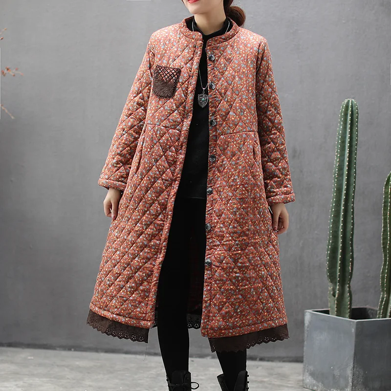 Max LuLu модные корейские женские зимние куртки Готическая кружевная одежда женские теплые длинные стеганые пальто повседневные Утепленные зимние парки
