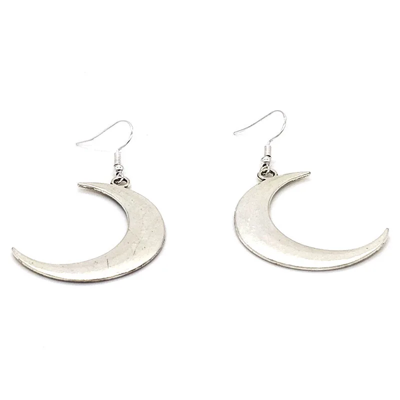 

Gothic Star Big Moon Earrings For Women Vintage Witch Lunar Phase Dangle Earrings Fashion Jewelry Accessories Wiccan Gift 2021