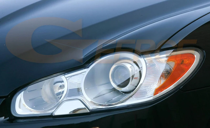 Отличные COB кольца с ореолом ультраяркие для JAGUAR XF 2008 2009 2010 2011 ксеноновые