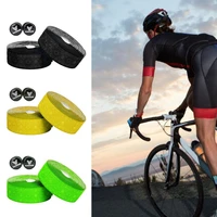 1 pair fashion thickened breathable adhesive floral textured shock absorbing bar tape for cycling bar tape handlebar tape
