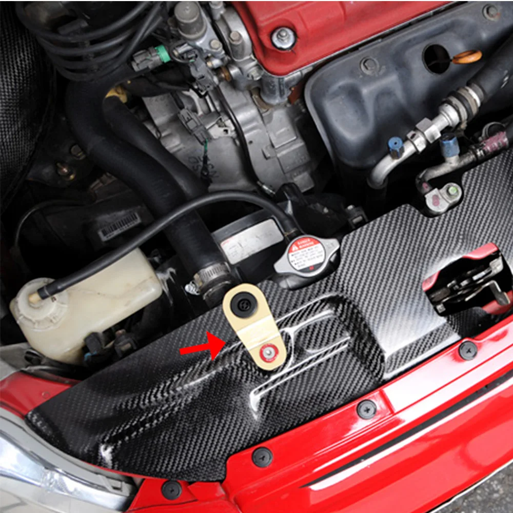 Фото Комплект алюминиевых радиаторов JDM ДЛЯ Honda civic EK AP DC 96-00 Скоба системы охлаждения, автомобильный радиатор с логотипом RS-HR004 №5