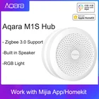 2021 Aqara M1S концентратор шлюз с цветовой моделью RGB светодиодный ночной Светильник Zigbee 3,0 приложение Дистанционное Управление Смарт умный дом работать с Apple HomeKit