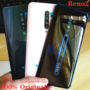 100 original back cover for oppo reno 2 reno2 rear housing door battery cover panel mobile phone case shell replacement parts free global shipping