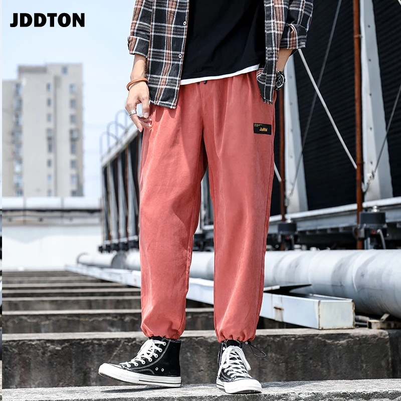 Мужские свободные брюки JDDTON тонкие спортивные штаны для бега Повседневная