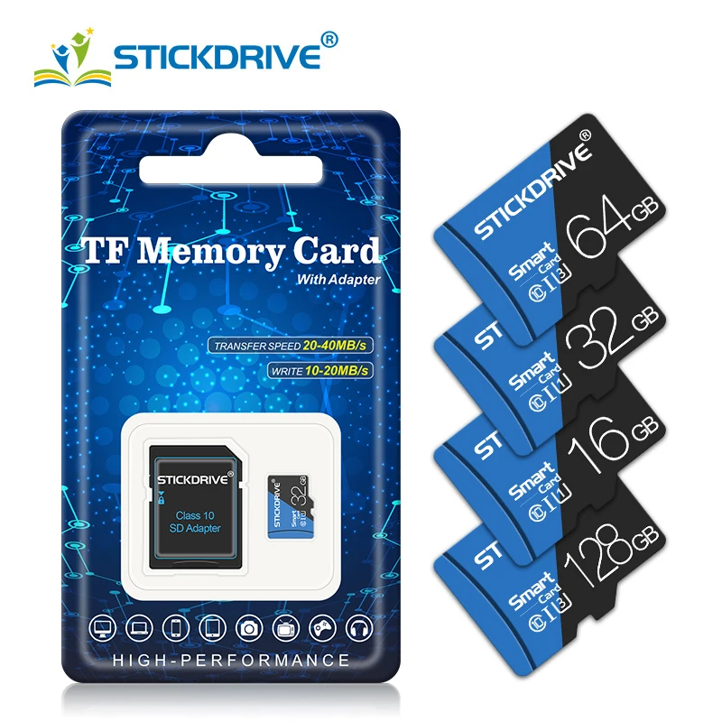 

High Speed Micro SD Card 128GB Class10 Memory Card C10 8GB 16GB 32GB Mini SD Card TF Card usb drives 64gb 256gb For Mobile phone