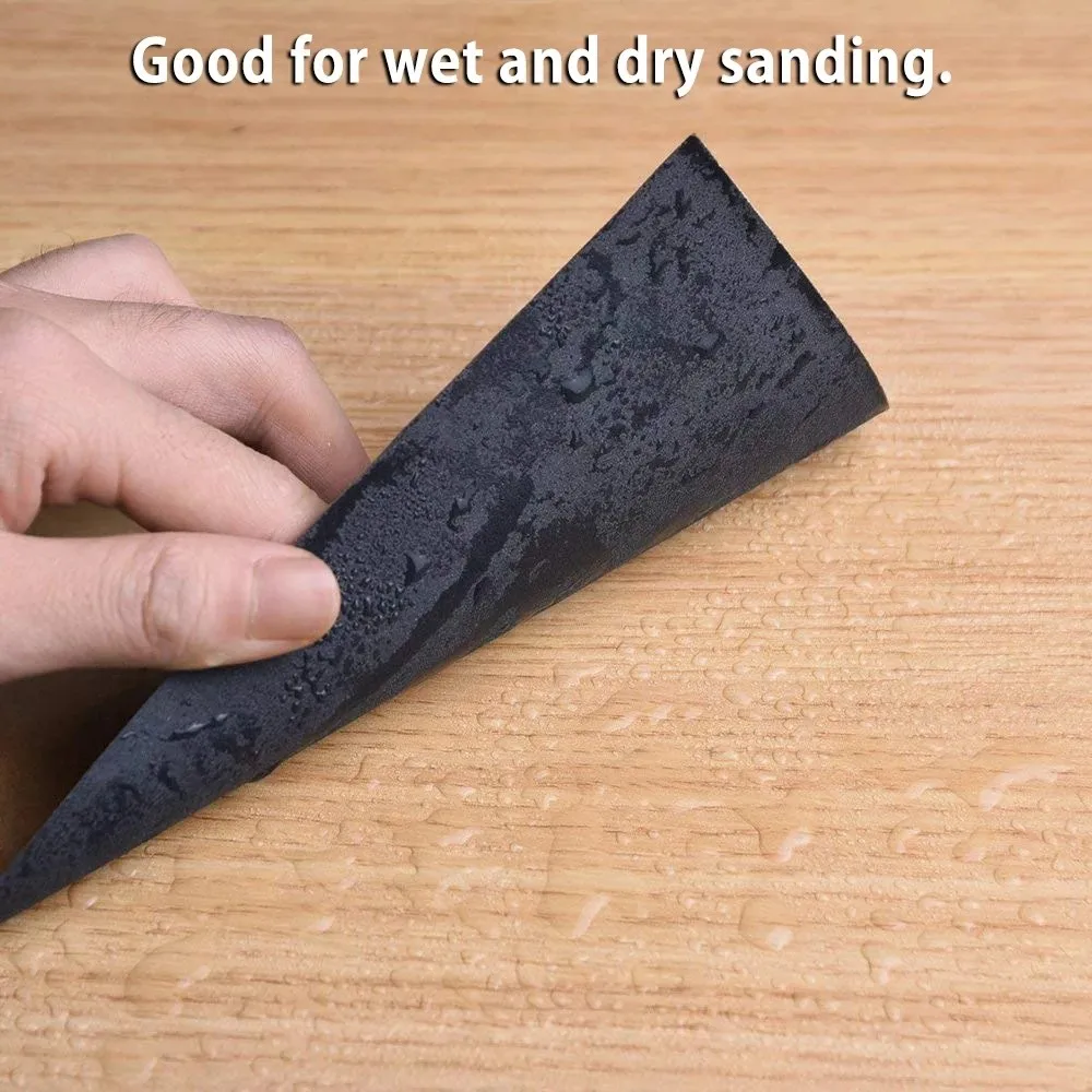 

102Pcs Sand Paper Sheets Silicon Carbide Home Coarse 60-3000 Grit Polishing Car Metal Glass Ceramics Wood Sandpaper Wet Dry