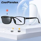 Очки солнцезащитные ультралегкие, брендовые дизайнерские фотохромные очки в квадратной оправе, с защитой от сисветильник, для компьютерных игр