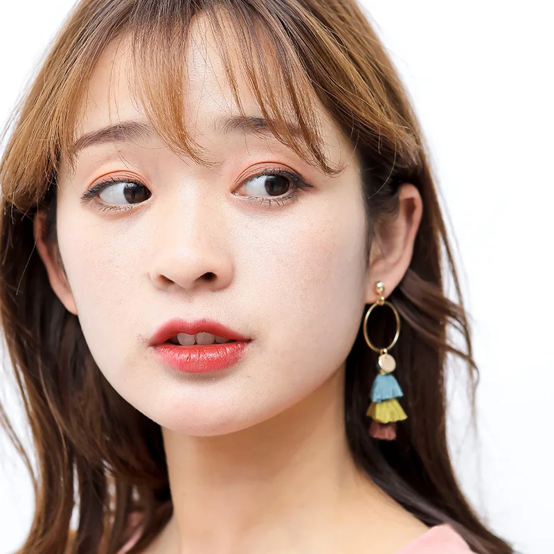 Женские серьги с тонкими кисточками длинные в Корейском стиле 2019 | Украшения и