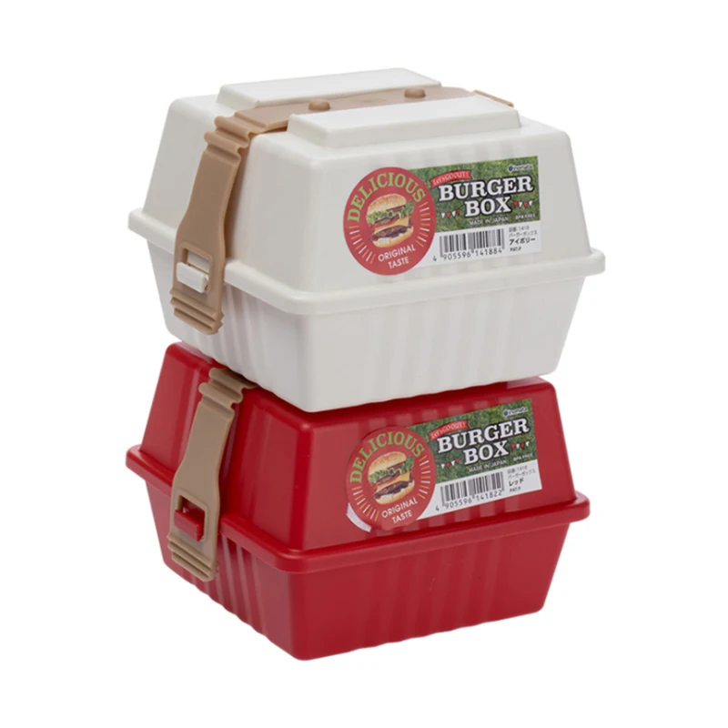 

Sandwich Wrapping Bento Box Burger Take-out Boxes Food Grade Plastic Snack Bottle Creative Outdoor Picnic Packaging 5pcs/set