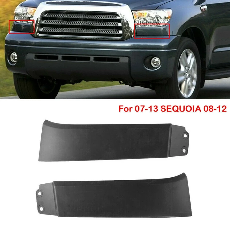 

Car Bumper Grille Left + Right Headlight Filler Trim for Toyota- 2007-2013 SEQUOIA 08-12