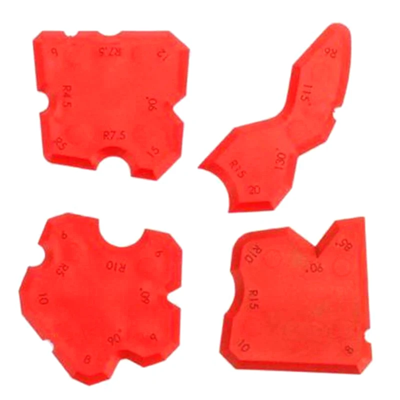 4pcs/set red Caulking Tool Kit Joint Sealant Silicone Grouts Remover Scraper Floor Cleaner Tile Handmade Tools | Инструменты