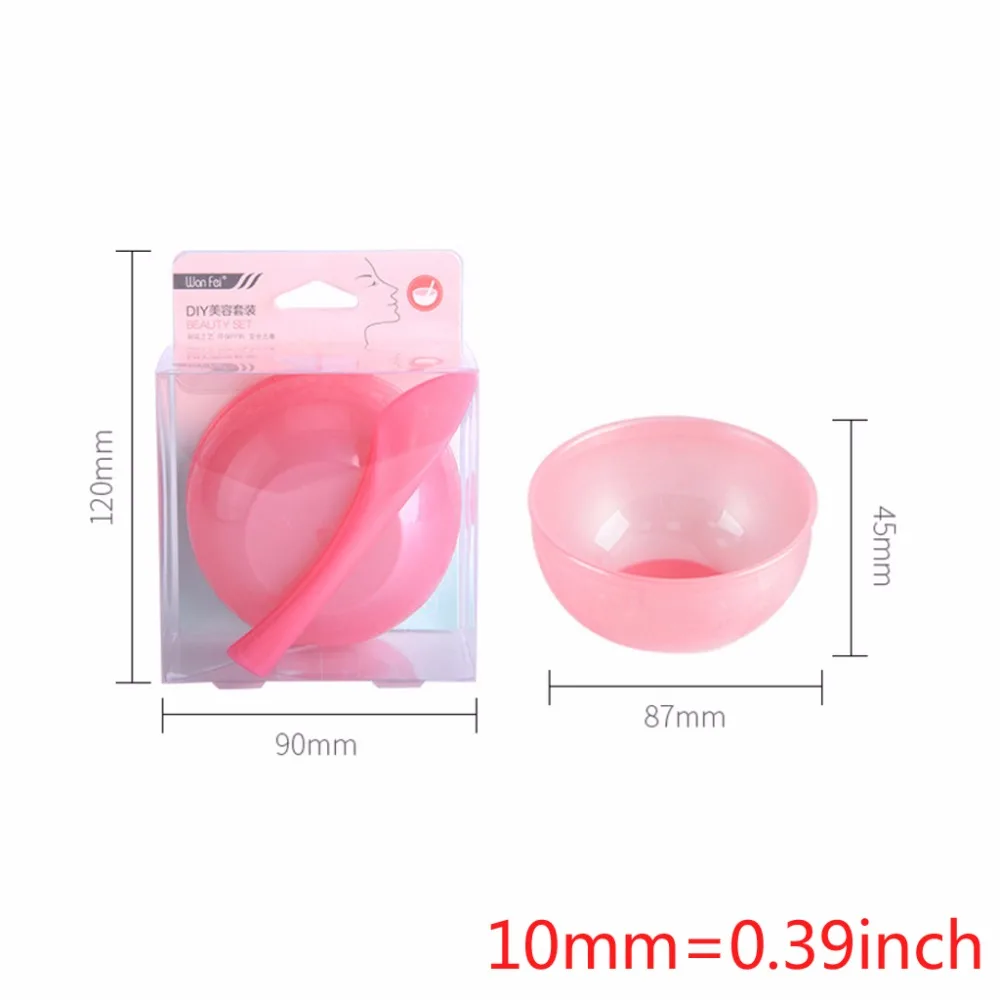 Мода DIY маска для лица чаша крем в пластиковой упаковке ложка набор домашняя