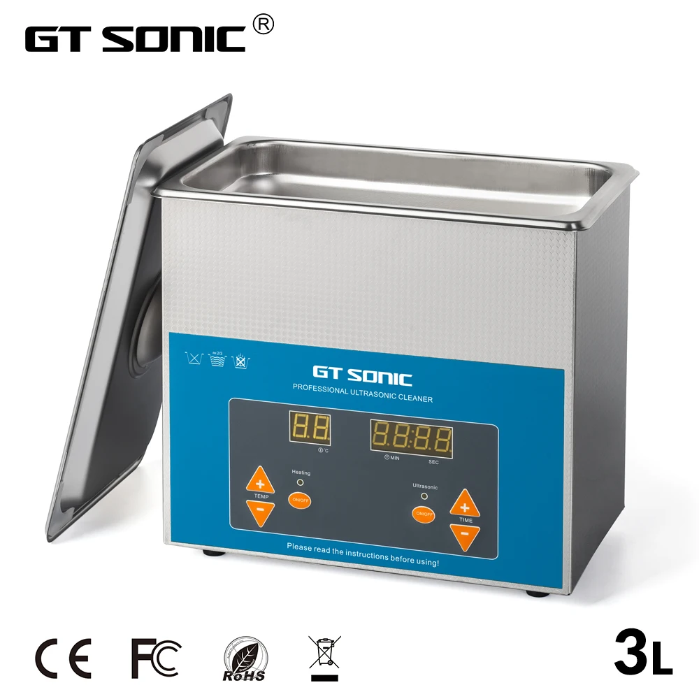 Ультразвуковой очиститель GTSONIC VGT 1730QTD 3 л 100 Вт с цифровым дисплеем нагревательная
