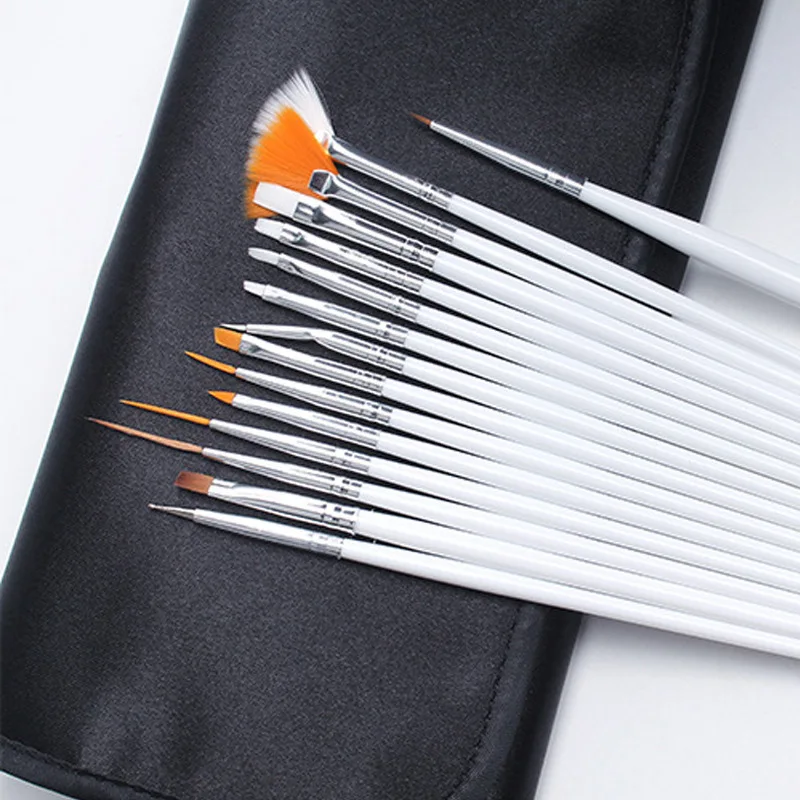 20 шт./компл. акриловые кисти Печать нержавеющая сталь точечная ручка Наборы