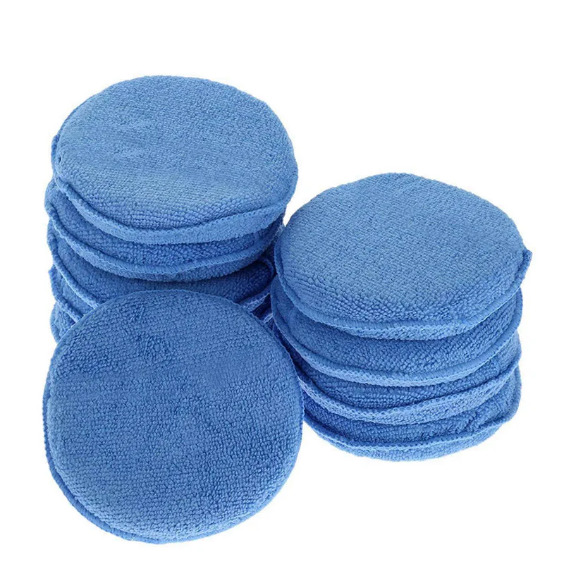 

12X Microfibre Cleaning Cloth 40X40cm & 12x Microfiber Wax Applicator Car Cleaning Polish Wax Foam Sponge