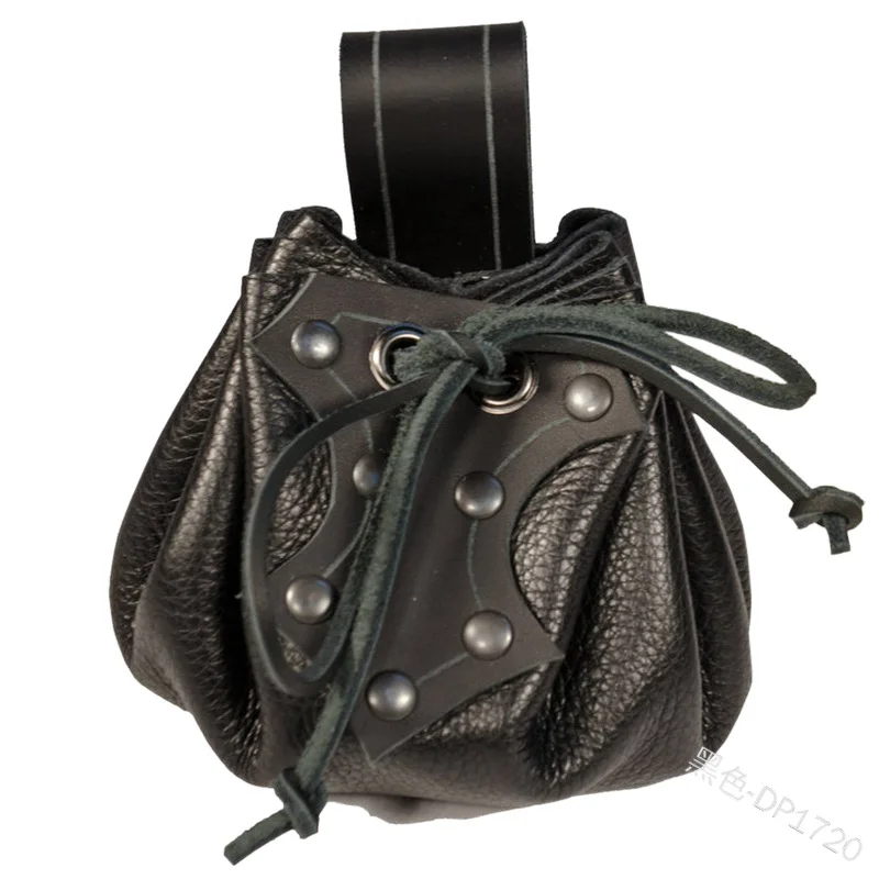 Средневековый Кожаный Кошелек Viking винтажный кожаный кошелек сумка для монет или