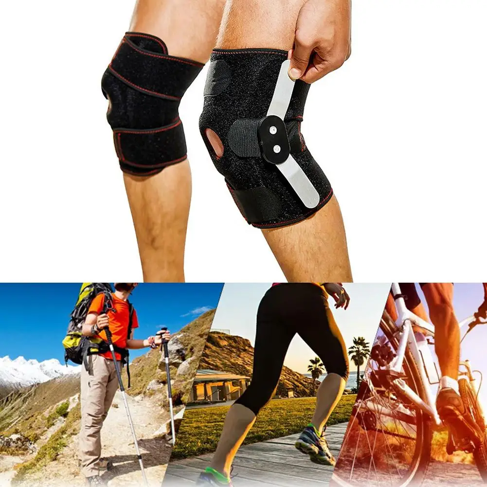 Регулируемые Наколенники спортивные наколенники со складной опорой Неопреновая