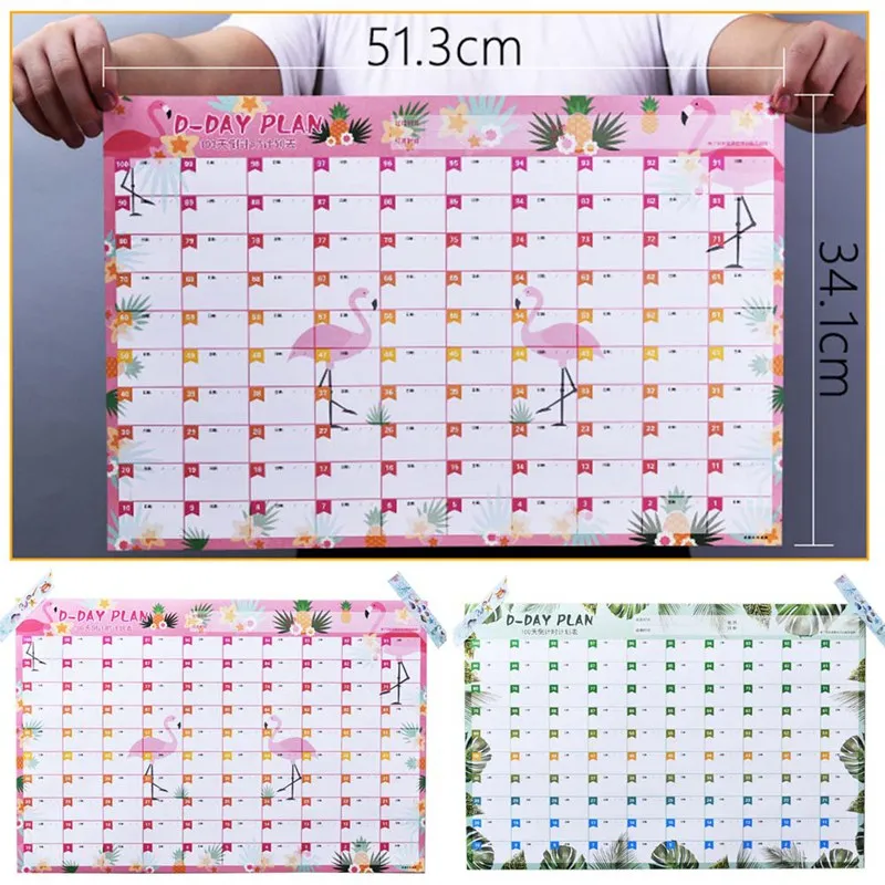 

New 100 Days Countdown Calendar Learning Schedule Periodic Planner Table Gift For Kids Study Planning Learning Supplies