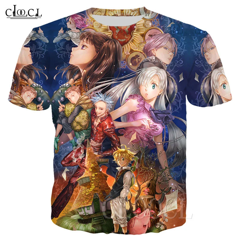 T-Shirt 4 Забавная футболка с 3D принтом «The Seven Deadly Sins», Harajuku, футболки, одежда, топы, новинка, футболки большого размера, уличная одежда, спортивные топы - Цвет: T-Shirt 4