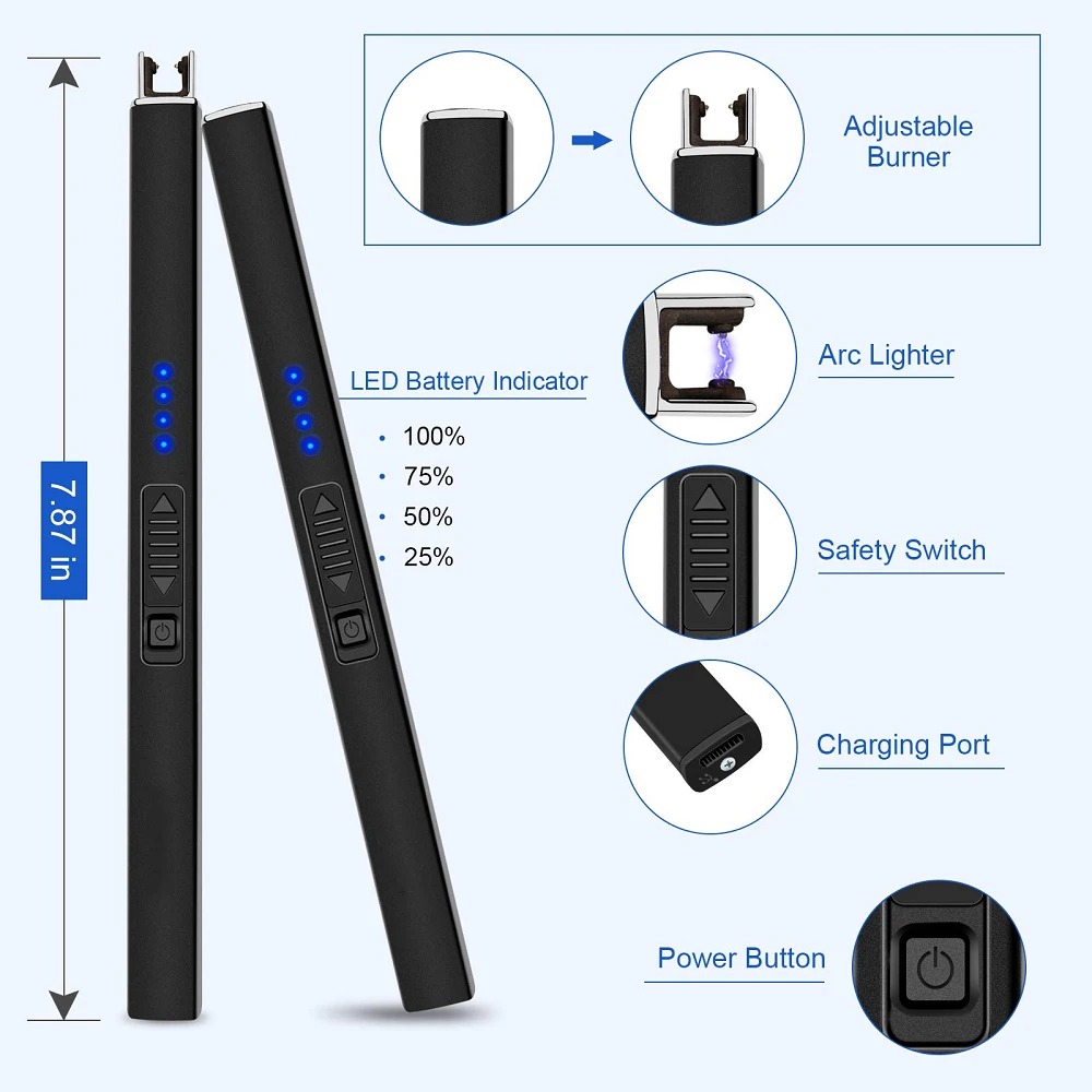 2021 электрическая зажигалка для свечей плазменной дуговой зажигалки