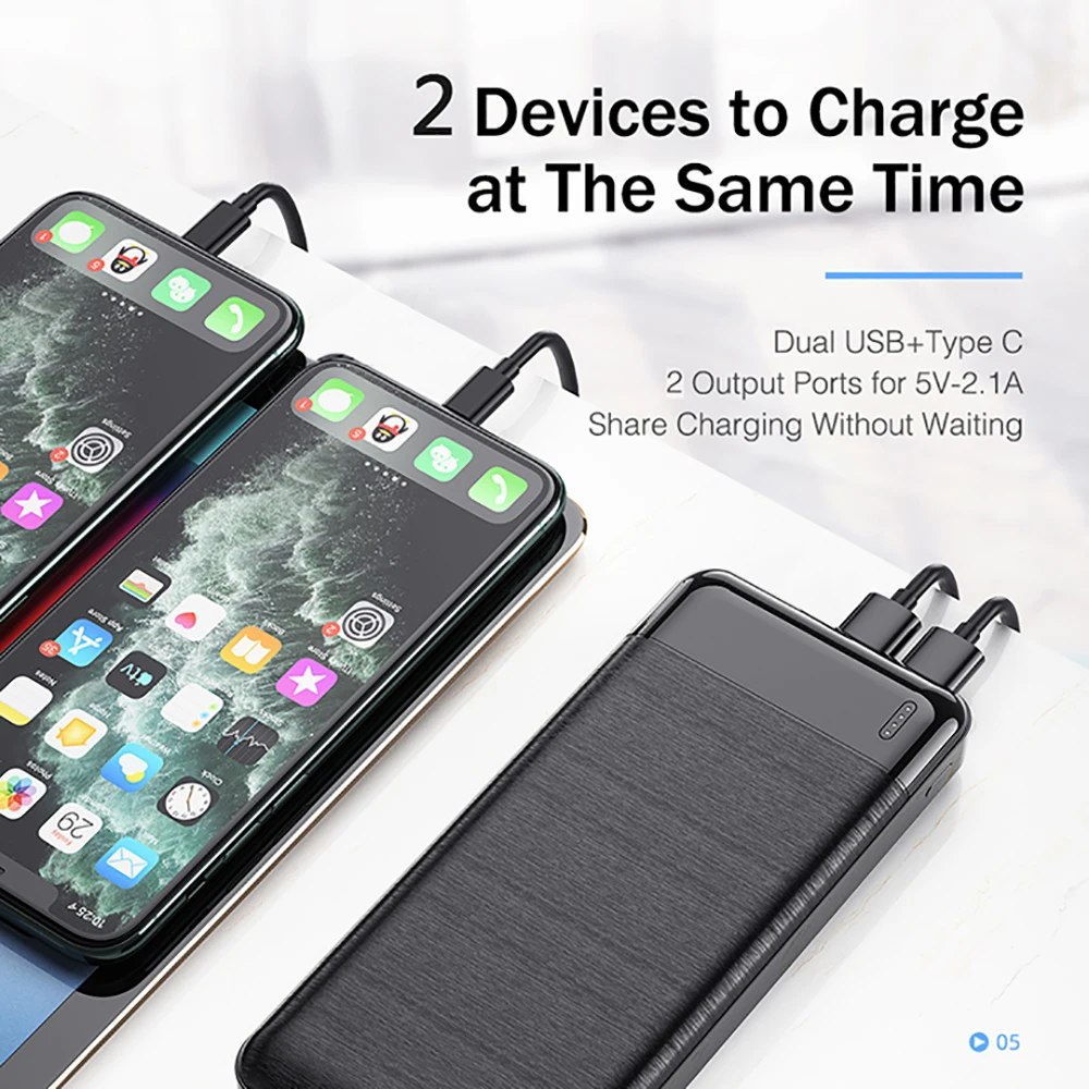 YKZ 30000 mAh внешний аккумулятор 2.1A Быстрая зарядка портативное Внешнее зарядное