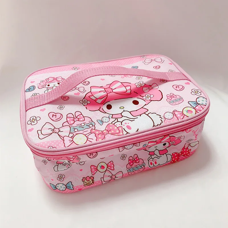 Sanrio сумка Hello Kitty мультяшная мелодия Ланч-бокс изоляционная вместительная для